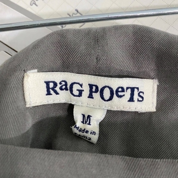 Rag Poet Women's Side Button Midi Pencil Skirt Medium Green-Gray Soft Modern - Picture 7 of 8